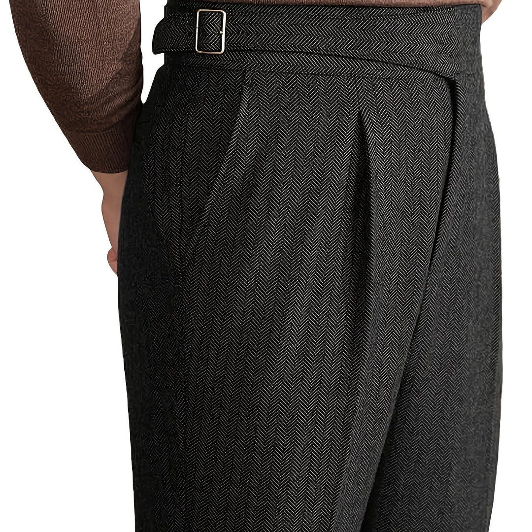 Norwood - Özel Kesim Yumuşak Dokulu Balıksırtı Kumaş Pantolon