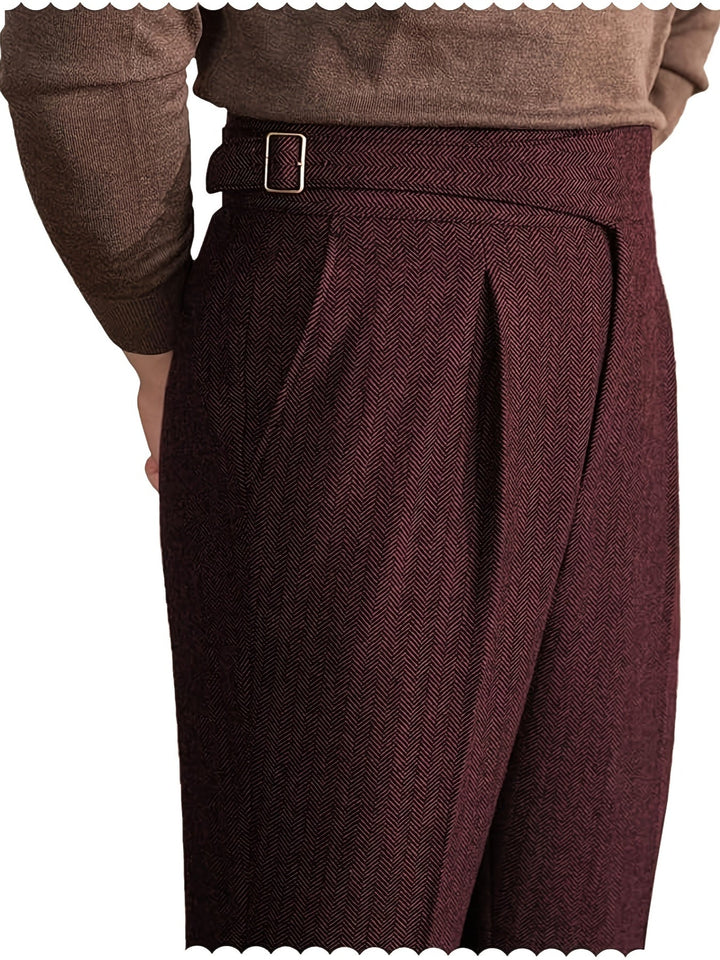 Norwood - Özel Kesim Yumuşak Dokulu Balıksırtı Kumaş Pantolon