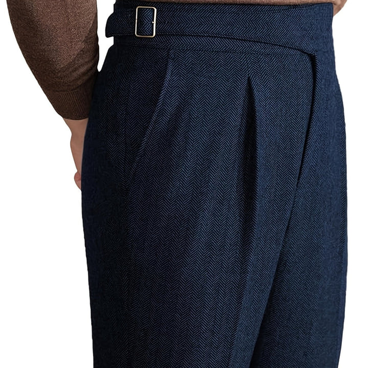 Norwood - Özel Kesim Yumuşak Dokulu Balıksırtı Kumaş Pantolon