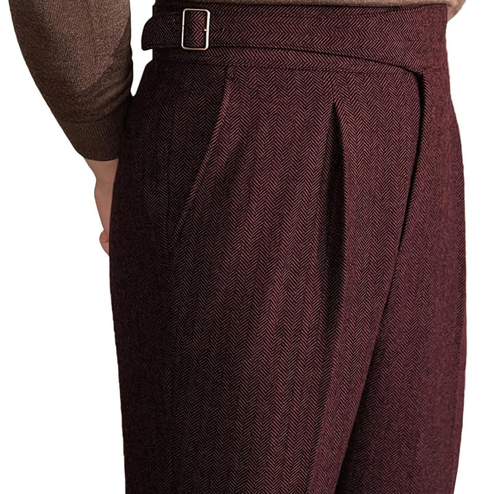 Norwood - Özel Kesim Yumuşak Dokulu Balıksırtı Kumaş Pantolon