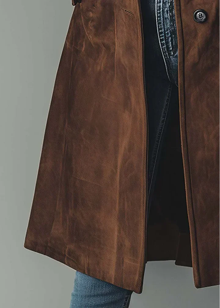 Eversley - Yumuşak Süet Dokulu Palto