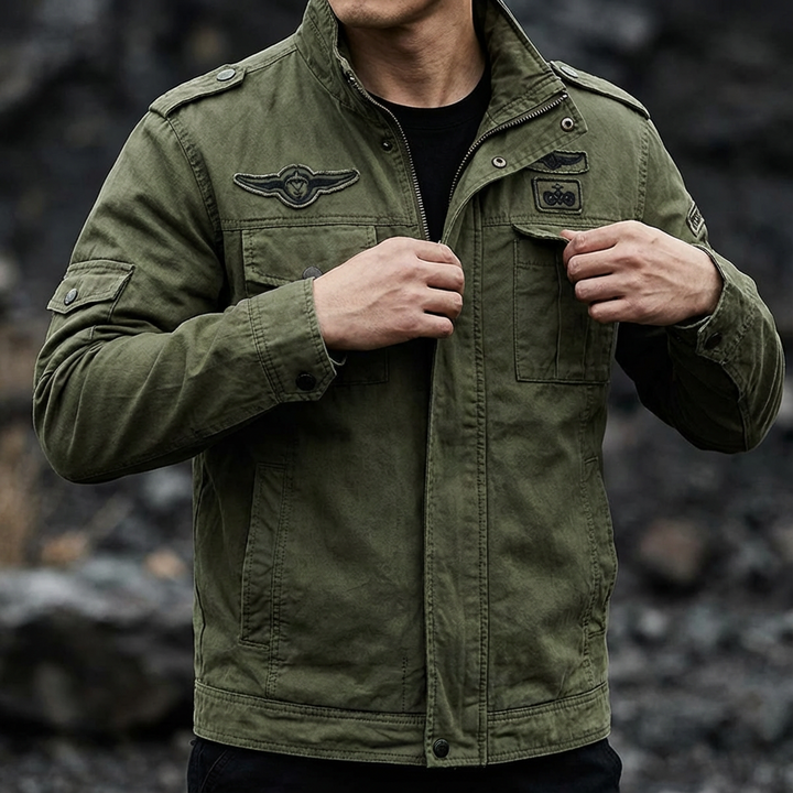 Peregrine - Yapılandırılmış Mumlu Pamuk Ceket